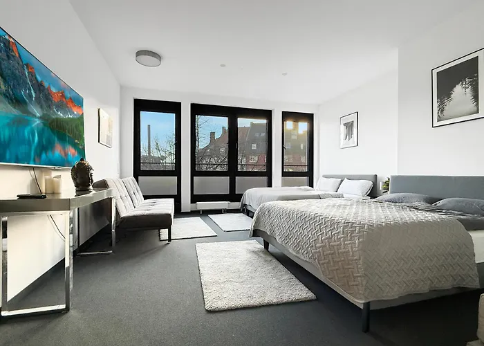 Zentrale In 6 Schlafzimmer, 16 Gaeste מינכן